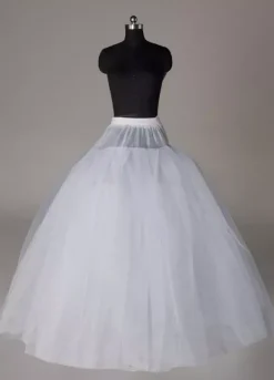 Jupon 2026 jupon de mariage blanc de 4 couches en polyester