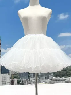 Jupon Lolita Blanche Femme Mignonne Couches