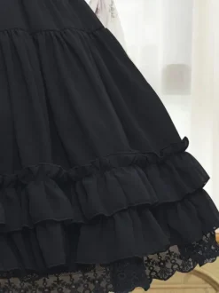 Jupon Lolita Doux Dentelle Femme Jupe Blanche Lolita Déguisements Halloween