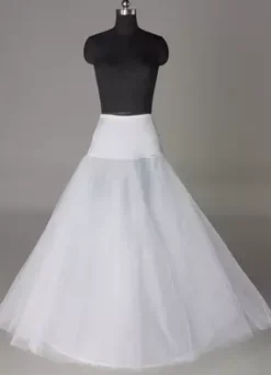Jupon pour le mariage blanc 2 couches en lycra