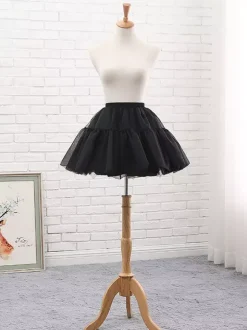 Jupons Lolita en gaze souple et désossée pour costumes de cosplay avec support en gaze