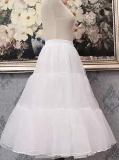 Jupons Lolita en tulle jupe Lolita blanche à plusieurs niveaux
