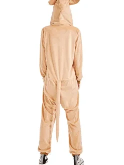 Kigurumi Pyjamas Kangourou Adultes Unisexe Flanelle Hiver Vêtements De Nuit Costume Carnaval Cosplay Halloween