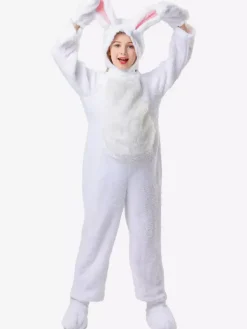 Kigurumi Pyjama Combinaison Animal Halloween Enfant Gants Polyester Combinaison Chapeau