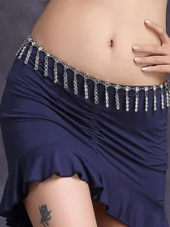 La danse du ventre Costume taille argent chaîne Bollywood danse accessoires Déguisements Halloween