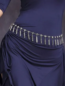 La danse du ventre Costume taille argent chaîne Bollywood danse accessoires Déguisements Halloween