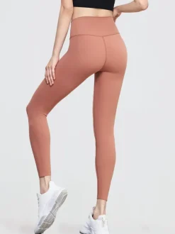 Legging De Yoga Pour Femme Pantalon De Sport En Nylon Taille Haute Cyclisme