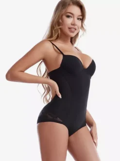 Linge de Mariée Body gainant en dentelle corset gainant caraco soutien-gorge gainant