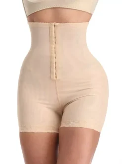Linge de Mariée Body Sculptant Sous-vêtements Femmes Moulants Courts Unicolore Coupe Cintrée Elastique Body Sculptant Sous-vêtements Femmes