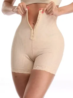 Linge de Mariée Body Sculptant Sous-vêtements Femmes Moulants Courts Unicolore Coupe Cintrée Elastique Body Sculptant Sous-vêtements Femmes