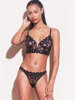 Linge de Mariée Lingerie De Mariée Femmes Soutien-gorge Culotte Ensemble Sous-vêtements 2 Pièces En Dentelle