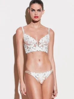 Linge de Mariée Lingerie De Mariée Femmes Soutien-gorge Culotte Ensemble Sous-vêtements 2 Pièces En Dentelle