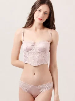Linge de Mariée Lingerie Ensembles De Sous-vêtements De Mariée Soutien-gorge 2 Pièces Pour Femmes