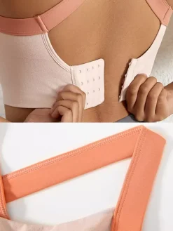 Linge de Mariée Soutien-gorge de sport Bustiers Lavande à maintien élevé pour femme sans armatures dos nageur effet push-up idéal pour la course et le yoga.