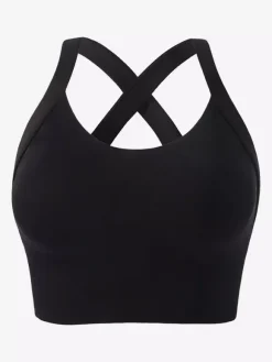 Linge de Mariée Soutien-gorge de sport Bustiers Lavande à maintien élevé pour femme sans armatures dos nageur effet push-up idéal pour la course et le yoga.