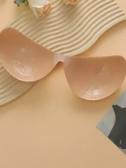 Linge de Mariée Soutien-gorge adhésif invisible dos nu sans bretelles cache-tétons pour femmes