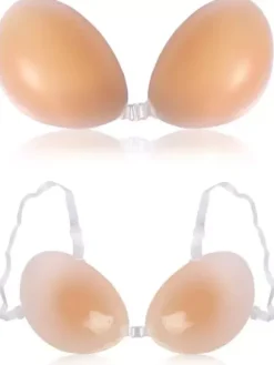 Linge de Mariée Cache-tétons Push Up Soutien-gorge collant Chair Bretelles amovibles Pasties Lingerie de mariée