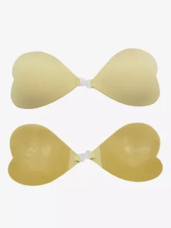 Linge de Mariée Cache-tétons réutilisables pour femmes avec sac de voyage lingerie
