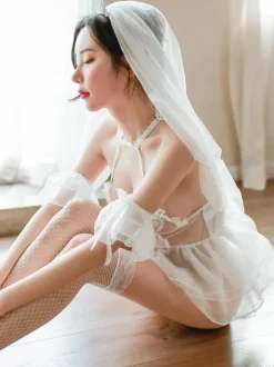 Linge de Mariée Costumes De Mariée Lingerie Déguisement Sexy Pour Femmes