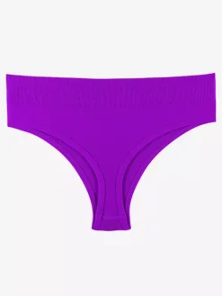Linge de Mariée Culotte string Pure-Aestic pour femme sans coutures invisible taille mi-haute grande taille dos en T