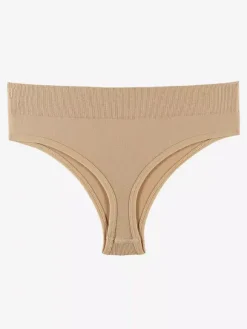 Linge de Mariée Culotte string Pure-Aestic pour femme sans coutures invisible taille mi-haute grande taille dos en T