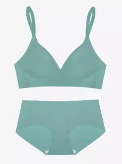 Linge de Mariée Ensembles de lingerie décontractée 2 pièces pour adultes soutien-gorge et culotte couleur chair