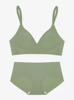 Linge de Mariée Ensembles de lingerie décontractée 2 pièces pour adultes soutien-gorge et culotte couleur chair