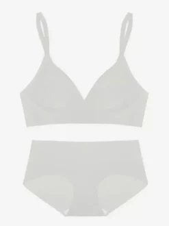 Linge de Mariée Ensembles de lingerie décontractée 2 pièces pour adultes soutien-gorge et culotte couleur chair