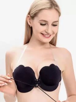 Linge de Mariée Lingerie Pasties à cordon de serrage soutien-gorge sans bretelles invisible pour femmes