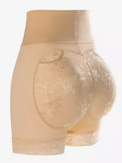 Linge de Mariée Lingerie sculptante noire grande taille shorty gainant push-up pour fesses ventre plat hanches rembourrées silhouette galbée