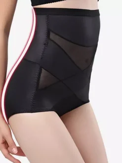 Linge de Mariée Lingerie sculptante culotte gainante taille haute post-partum effet ventre plat et fesses galbées gaine post-césarienne