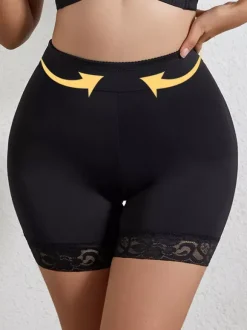 Linge de Mariée Pantalon gainant effet fesses rebondies taille haute ventre plat hanches rembourrées grandes tailles respirant