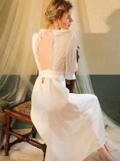 Linge de Mariée Robes Pyjama Sexy Dentelle Dos Nu