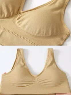 Linge de Mariée Soutien-gorge de sport grande taille pour femme maintien optimal dos nageur sans armatures effet push-up idéal pour la course et le yoga.