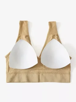 Linge de Mariée Soutien-gorge de sport grande taille pour femme maintien optimal dos nageur sans armatures effet push-up idéal pour la course et le yoga.