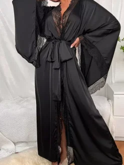 Lingerie de mariée pyjamas robes de chambre nuisettes blanches à lacets nuisettes d'intérieur