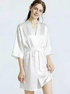 Lingerie de mariée pyjamas vêtements de nuit robes de chambre nuisettes blanches à lacets nuisettes