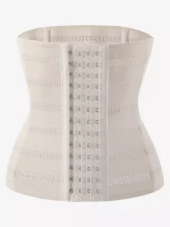 Lingerie sculptante beige 1 Pièce Boutonnée Devant