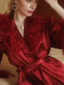 Lingerie de mariée pyjamas robes de chambre nuisettes blanches à lacets nuisettes d'intérieur