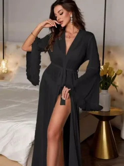 Lingerie de mariée pyjamas vêtements de nuit robes de chambre nuisettes blanches à lacets nuisettes