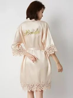 Lingerie de mariée pyjamas vêtements de nuit robes nuisettes bordeaux en crochet nuisettes