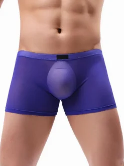 Lingerie Homme Sexy Culotte Boxer Tulle Hommes