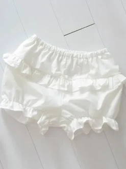 Lumière bleue Lolita culotte bouffante volants coton Lolita Shorts pour femmes Déguisements Halloween