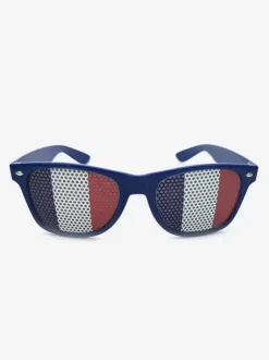 Lunettes De Soleil Bleu Blanc Rouge Drôle Déguisement Vintage Fantaisie Carnaval Rose Unisexe Découpées Costumes De Vacances