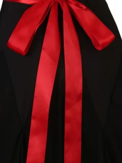 Lycra Salle de bal noire de danse Costumes Femmes Spandex Ensemble Robe de danse Robe