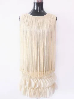 Magnétique costume de danse latine en lycra elasthanne unicolore Robe Déguisements Halloween