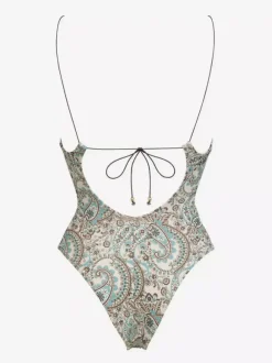 Maillot de bain une pièce à imprimé bohème découpé pour l'été 2026
