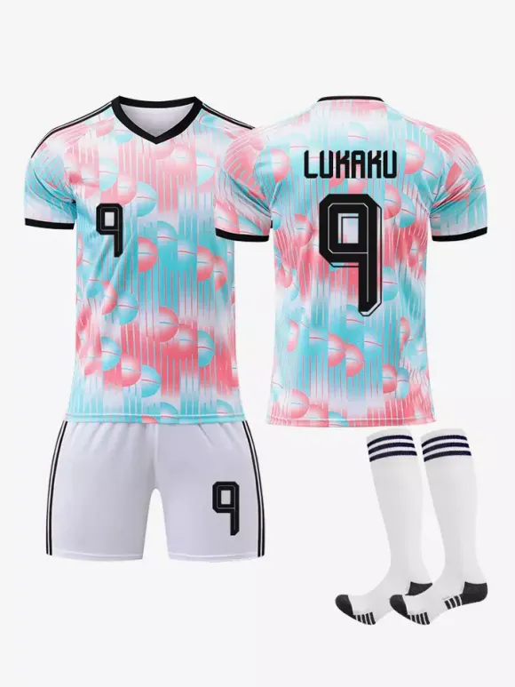 Maillot de Foot Belgique Extérieur 2026 De Bruyne n°7 Courtois n°1 Ensemble 3 Pièces Enfant ou Adulte