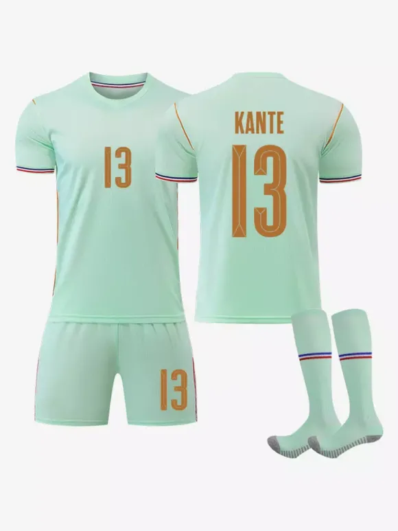 Maillot de Foot Équipe de France Extérieur 2026 Dembélé n°7 Mbappé n°10 Olise n°11 Ensemble 3 Pièces Enfant et Homme