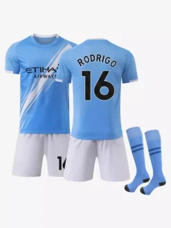 Maillot de football 25/26 HAALAND et FODEN ensemble 3 pièces pour homme vêtements de sport